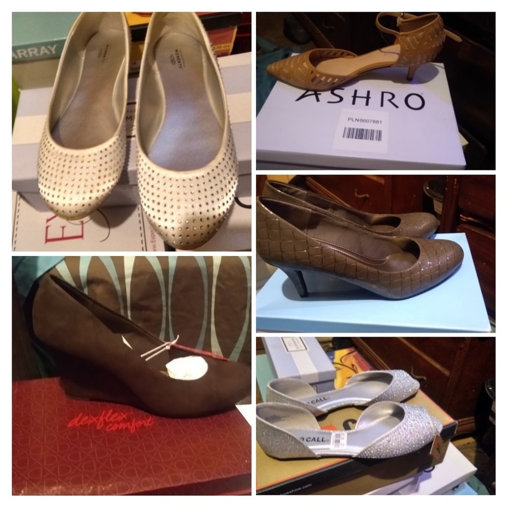 6 pairs Women's flats and heels